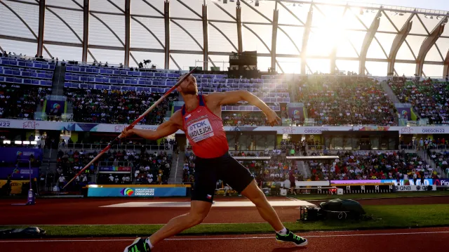 Vadlejchův bronzový hod ve finále oštěpařů