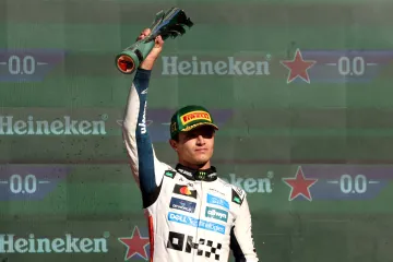 Lando Norris po vítězství ve Velké ceně Mexika