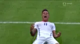 Gól v utkání Španělsko - Chile: Vargas - 0:1 (20. min.)