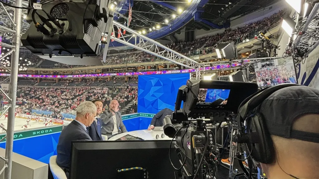 Hokejoví experti ČT sport ve studiu MS