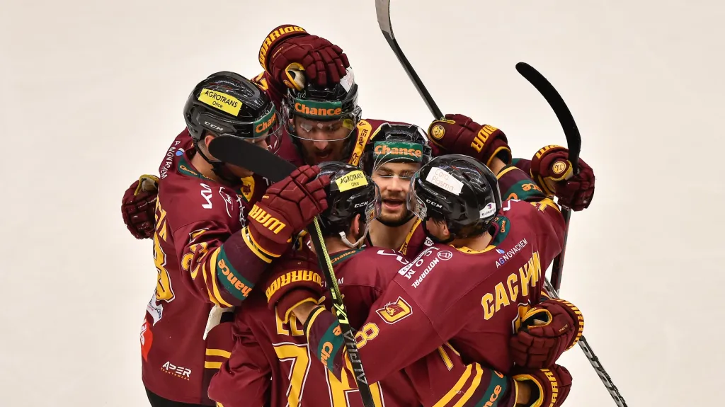 Radost hokejistů Dukly Jihlava