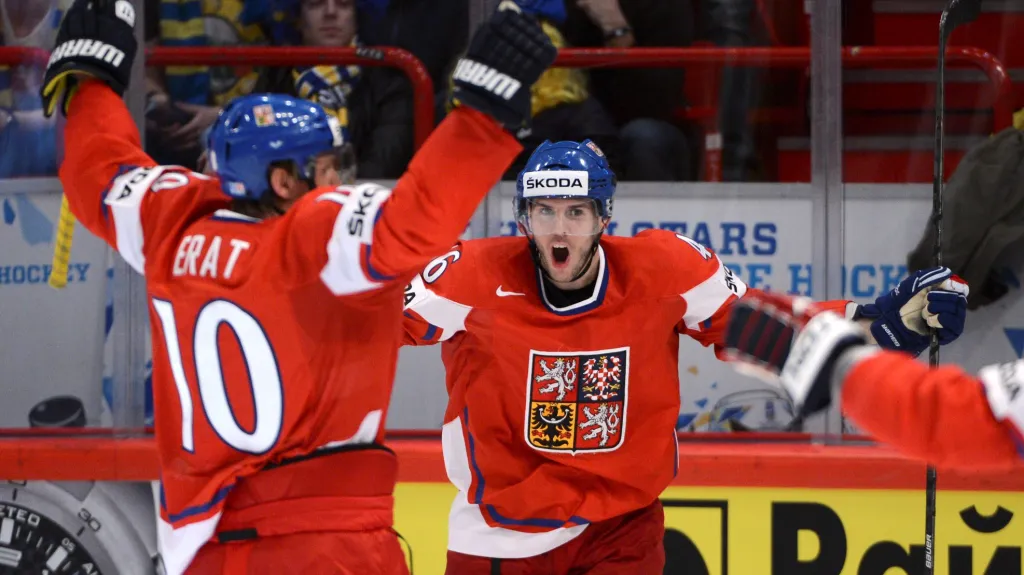 Radost českých hokejistů