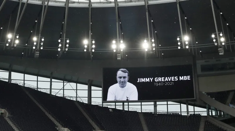 Vzpomínka na Jimmyho Greavese přímo na stadionu Tottenhamu