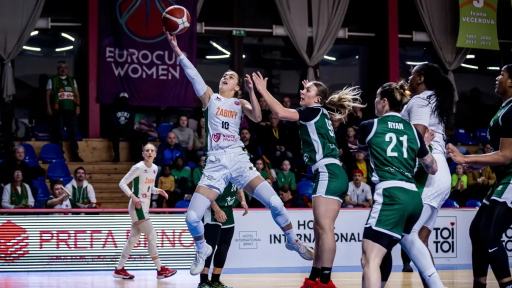 Eliška Hamzová v utkání proti polskému Lublinu