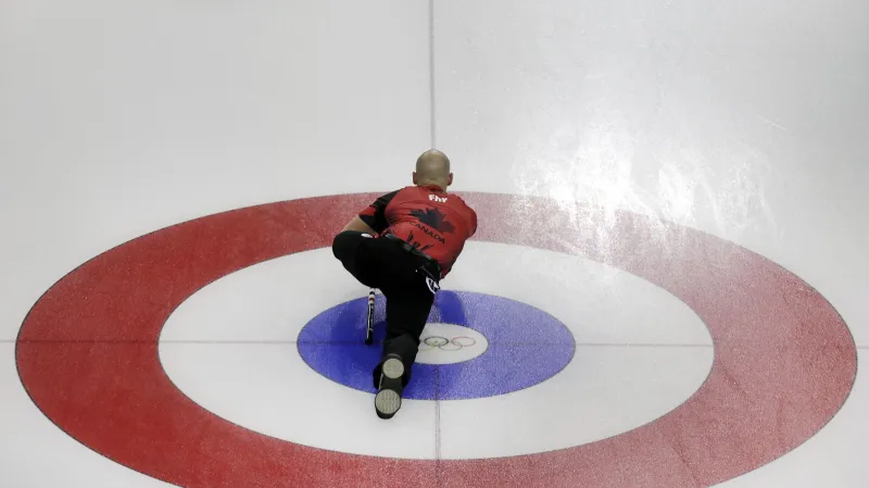 Trénink kanadských curlerů v Soči