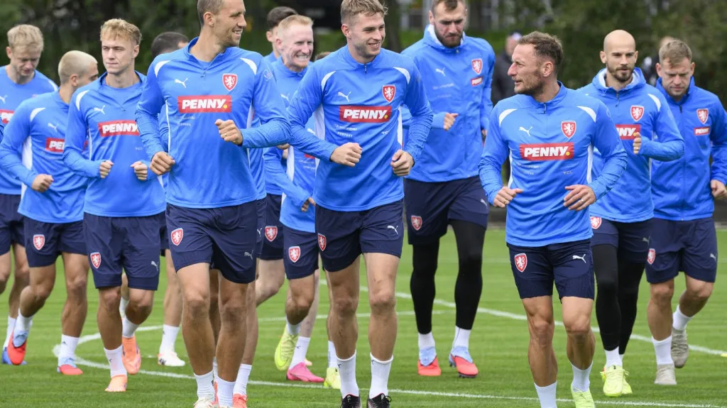 Čeští fotbalisté se připravují na Chorvaty