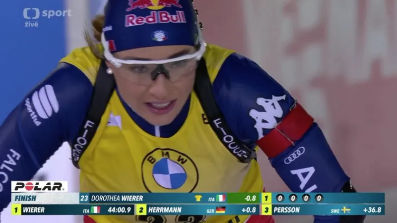 Sestřih vytrvalostního závodu biatlonistek v Kontiolahti