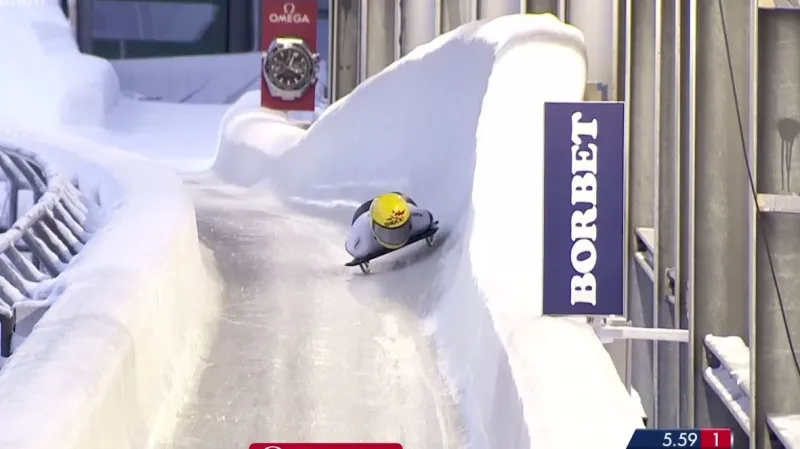 Jízda Fernstädtové ve 2. kole SP ve Winterbergu