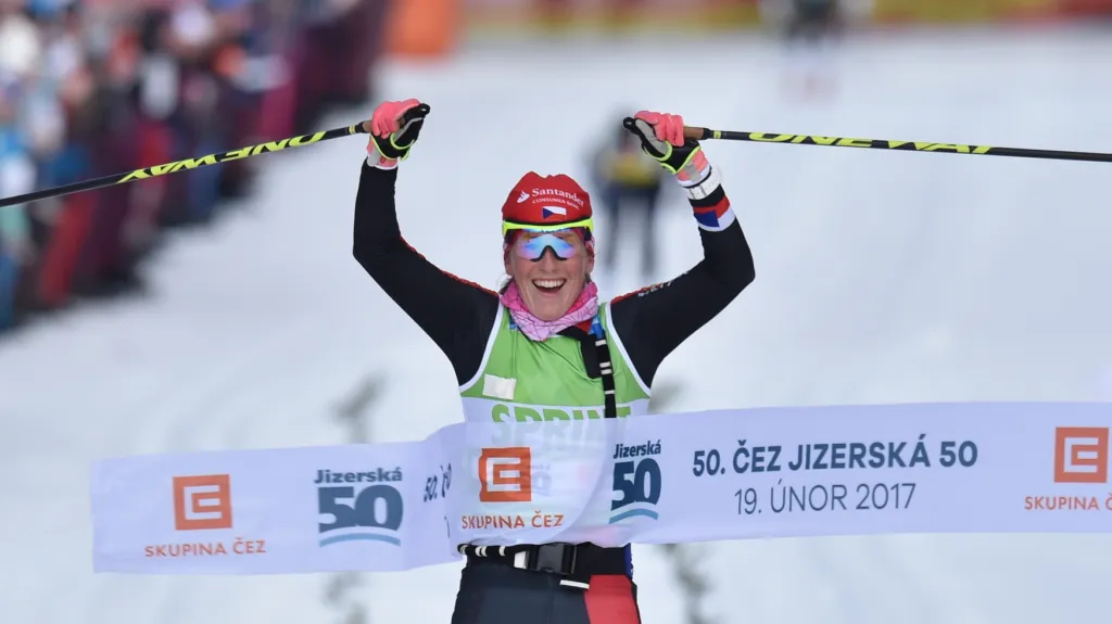 Vítězka Jizerské padesátky Kateřina Smutná