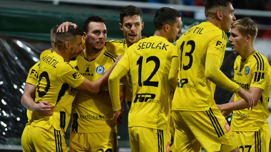 Radost fotbalistů Olomouce