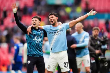 Radost hráčů Manchesteru City