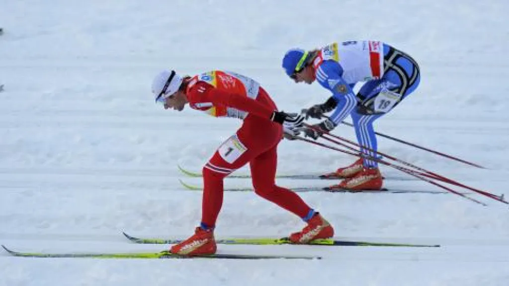 Peter Northug a Maxim Vylegžanin