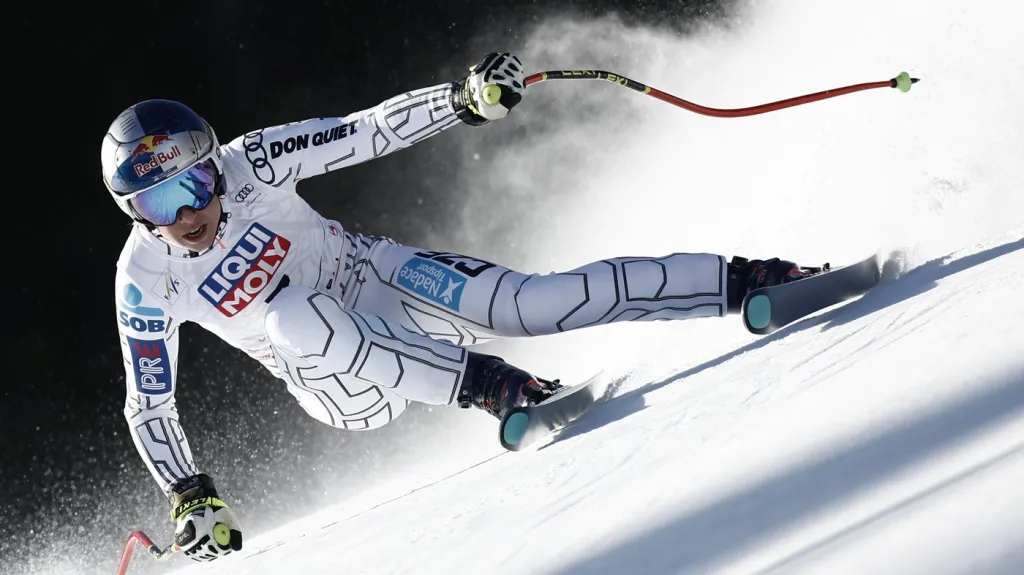 Ester Ledecká ve sjezdu v Kvitfjellu