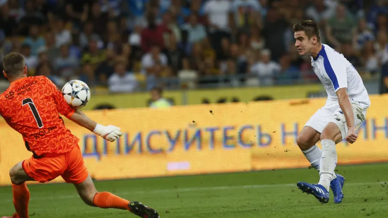 Sestřih utkání Dynamo Kyjev - Slavia Praha