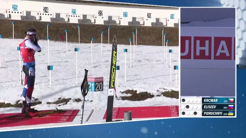 Sestřih závodu s hromadným startem biatlonistů na SP v Hochfilzenu