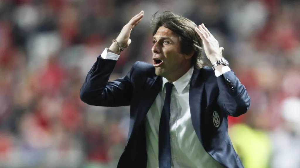 Trenér Juventusu Antonio Conte