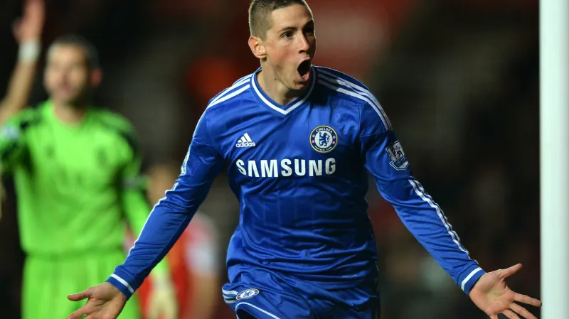 Fernando Torres slaví branku za Chelsea