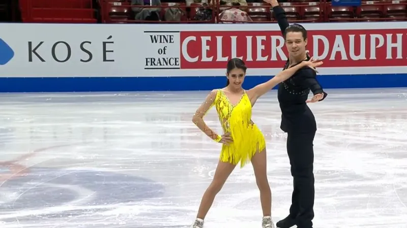 Krátký tanec českého páru Mansourová a Češka