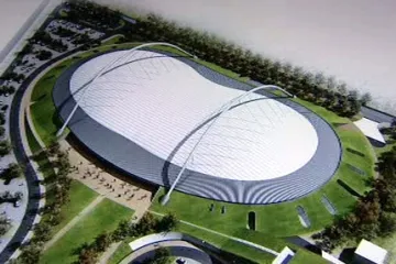 Model plánované bruslařské dráhy u Velkého Oseku