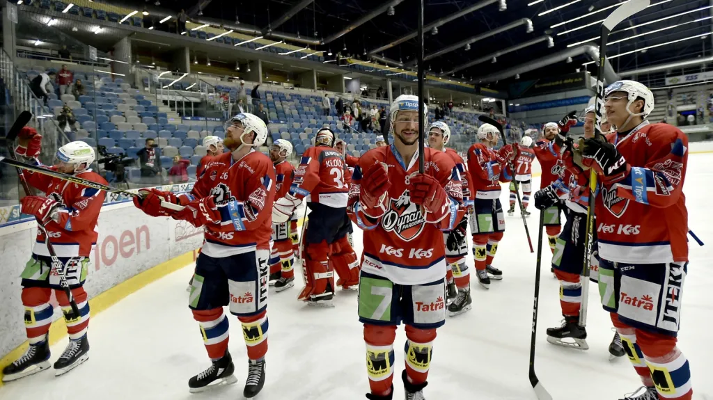 Radost hokejistů Pardubic