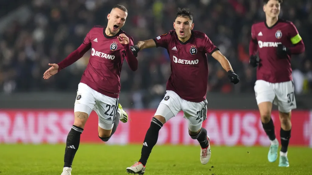 Radost fotbalistů Sparty