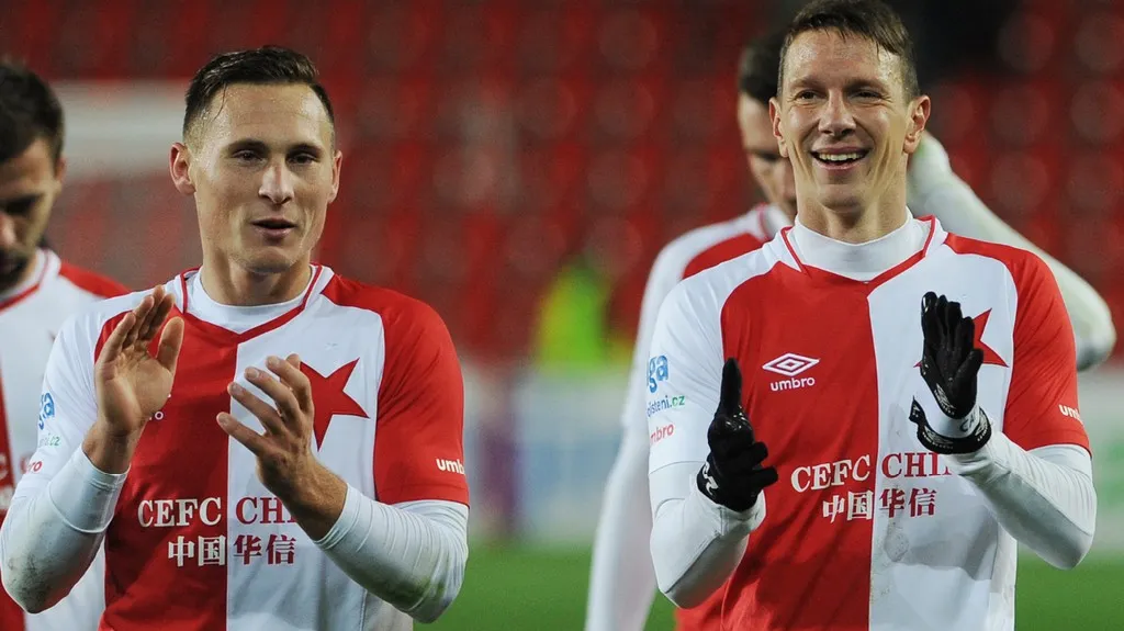 Jan Bořil (vlevo) a Jiří Bílek ze Slavie