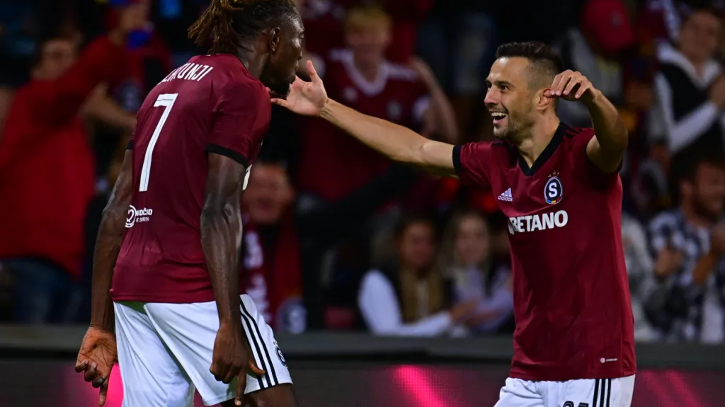 Radost fotbalistů Sparty