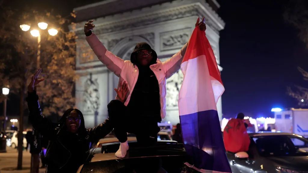 Oslavy po postupu Francie do finále MS