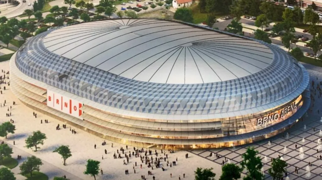 Vizualizace nové haly Komety Brno