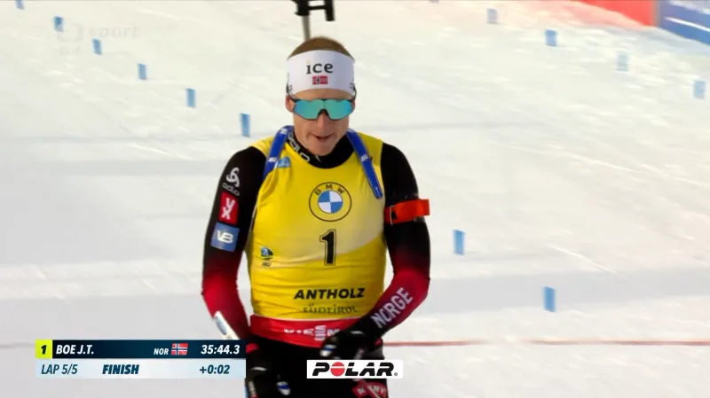 Sestřih závodu s hromadným startem mužů z Anterselvy