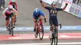 Finiš závodu juniorek na MS v silniční cyklistice