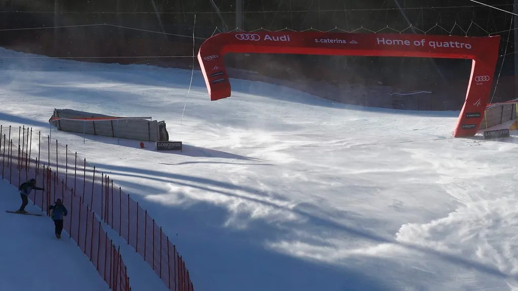 Sjezd v Santa Caterině byl kvůli větru zrušen