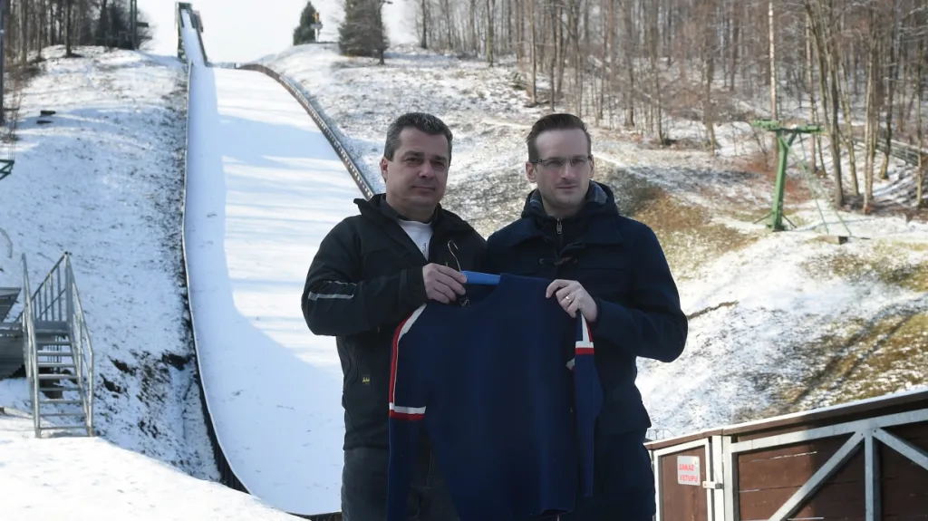 Šéf skokanského úseku svazu lyžařů Jakub Janda a Jiří Raška junior