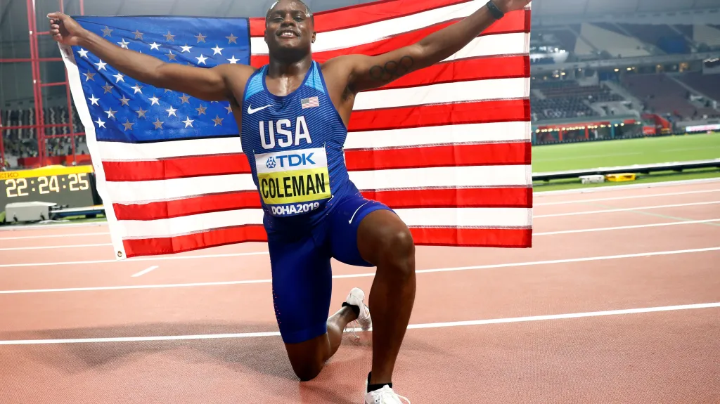 Slavící Christian Coleman