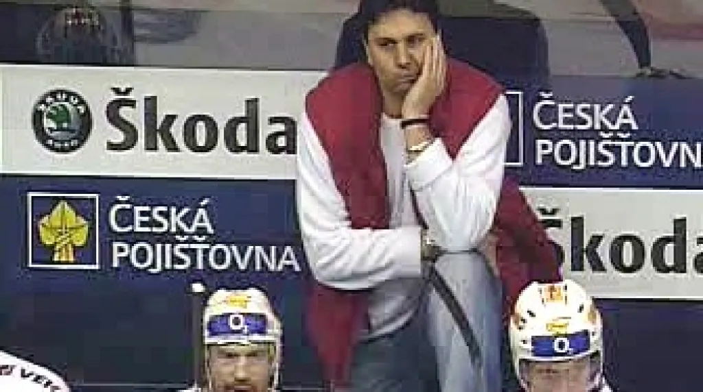 Lavička hokejové Slavie