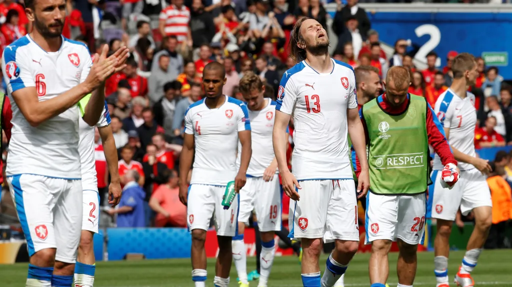 Zklamaní čeští fotbalisté