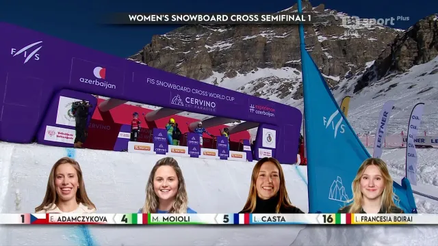 Semifinálová jízda Adamczykové v Cervinii