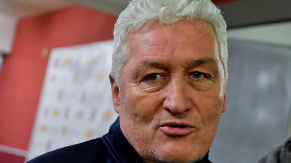 Trenér hokejové reprezentace Miloš Říha