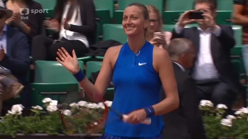 Vítězný míček Petry Kvitové ve 2. kole French Open