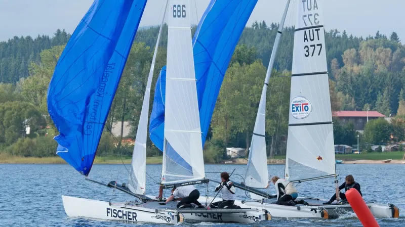 Jachtaře na mistrovství trápil slabší vítr