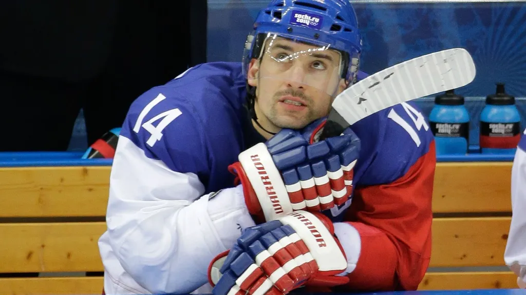 Tomáš Plekanec v utkání s Američany