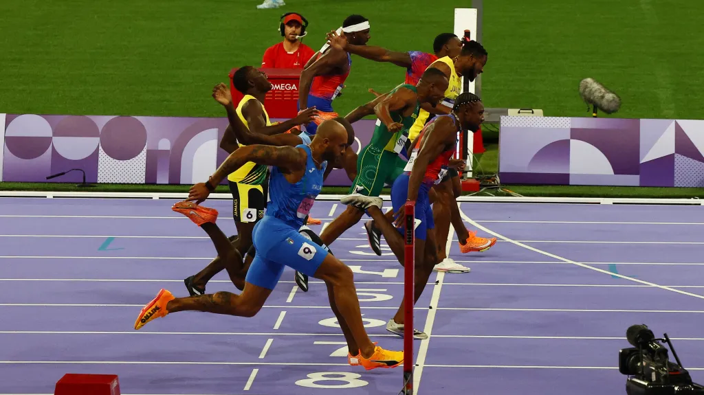 Velice těsný finiš finále mužské stovky