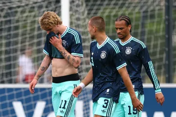 Trénink německých fotbalistů