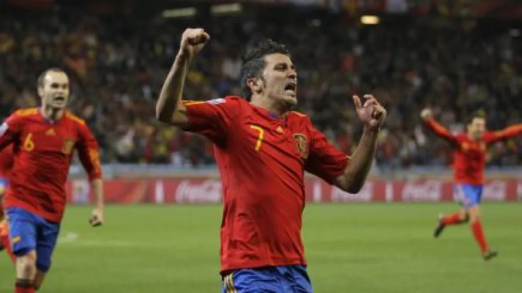 Radost hráčů Španělska