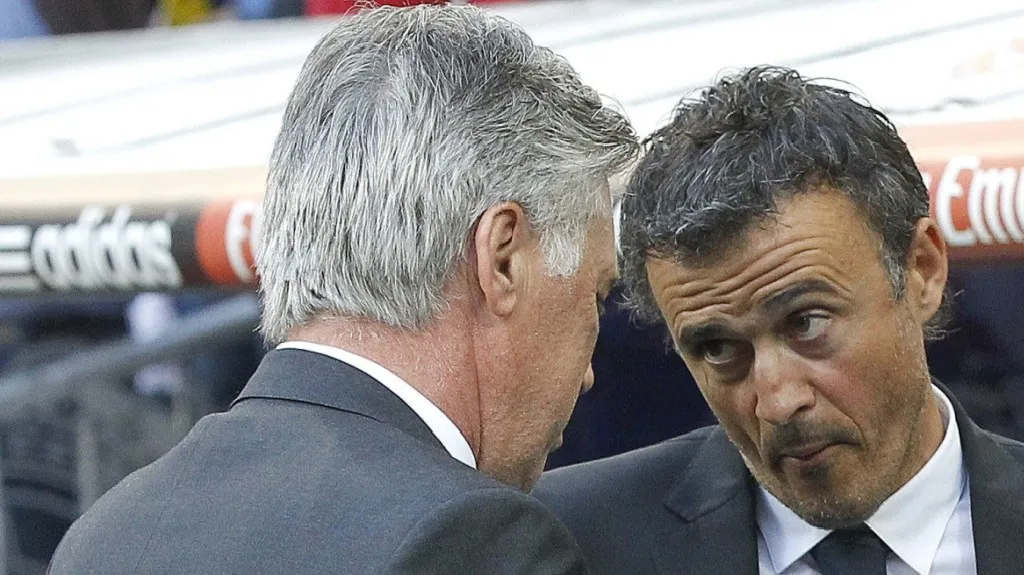 Carlo Ancelotti a Luis Enrique