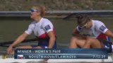 Finále B dvojky bez kormidelnice Novotníková - Flamíková