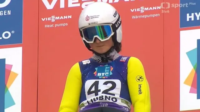 Skok Kláry Ulrichové v prvním kole v Ljubnu