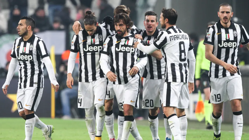 Slavící fotbalisté Juventusu