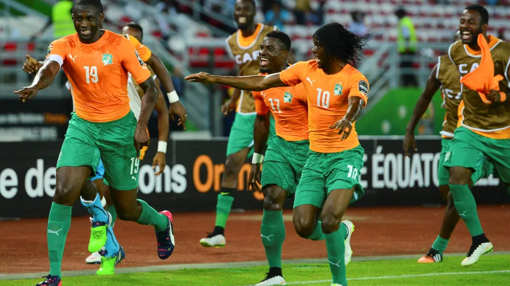 Radost hráčů Pobřeží slonoviny