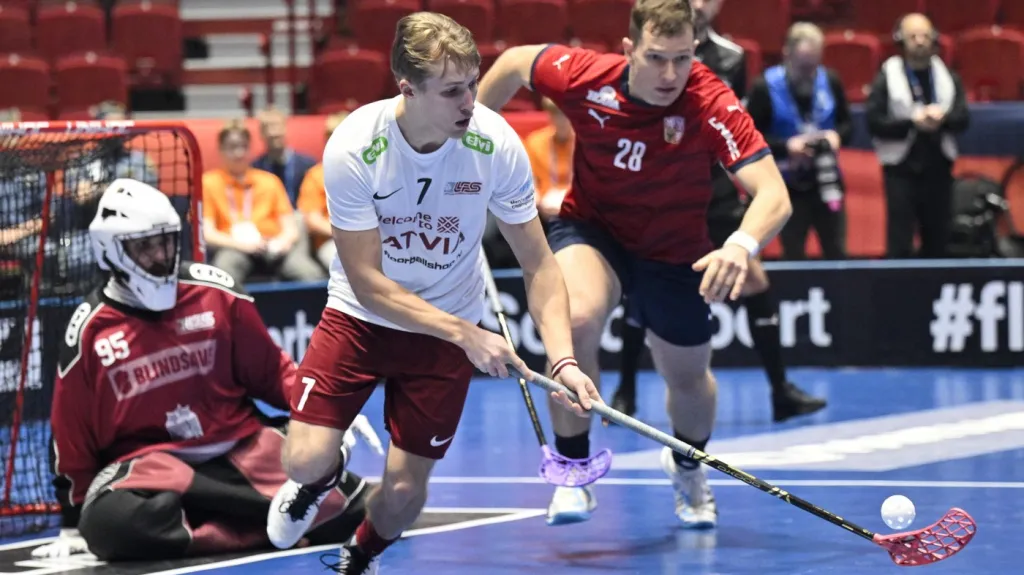 Matěj Jendrišák v utkání s Lotyšskem